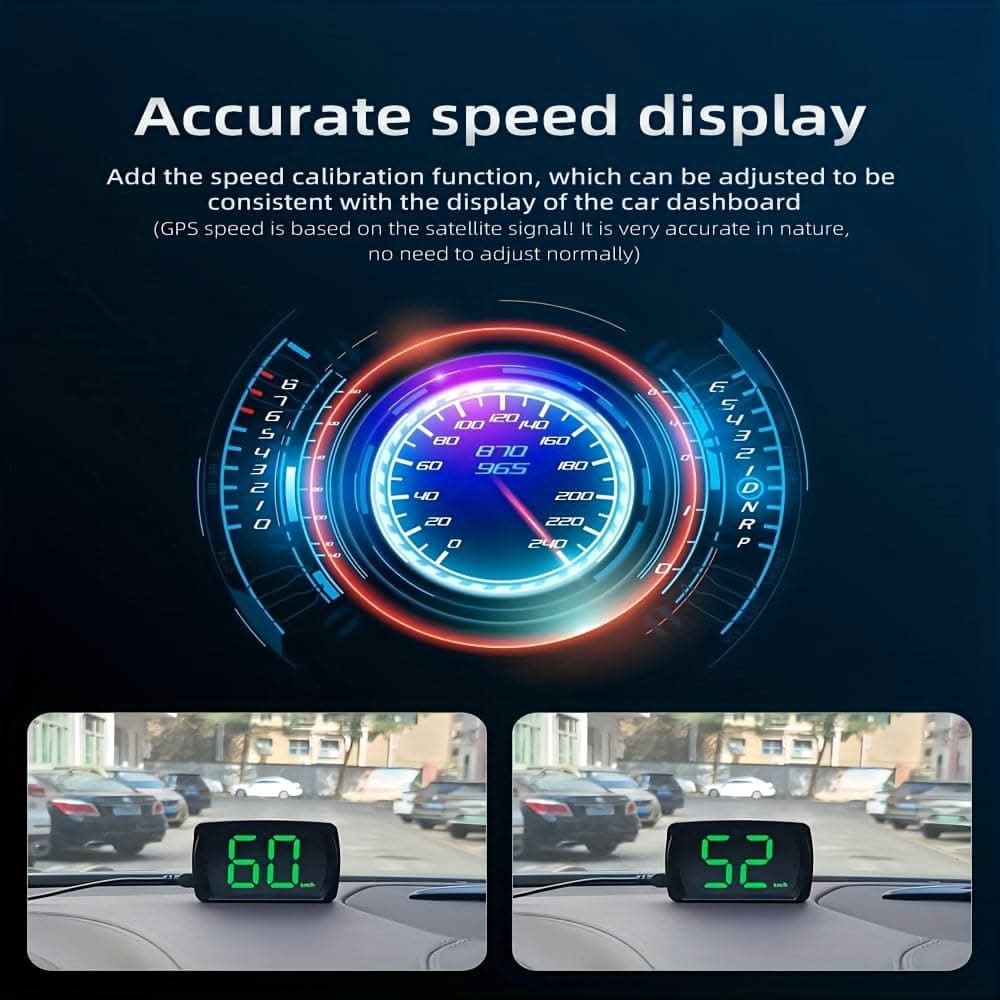 3-Inch HUD Head-Up Display – Multifunctional Car Speedometer