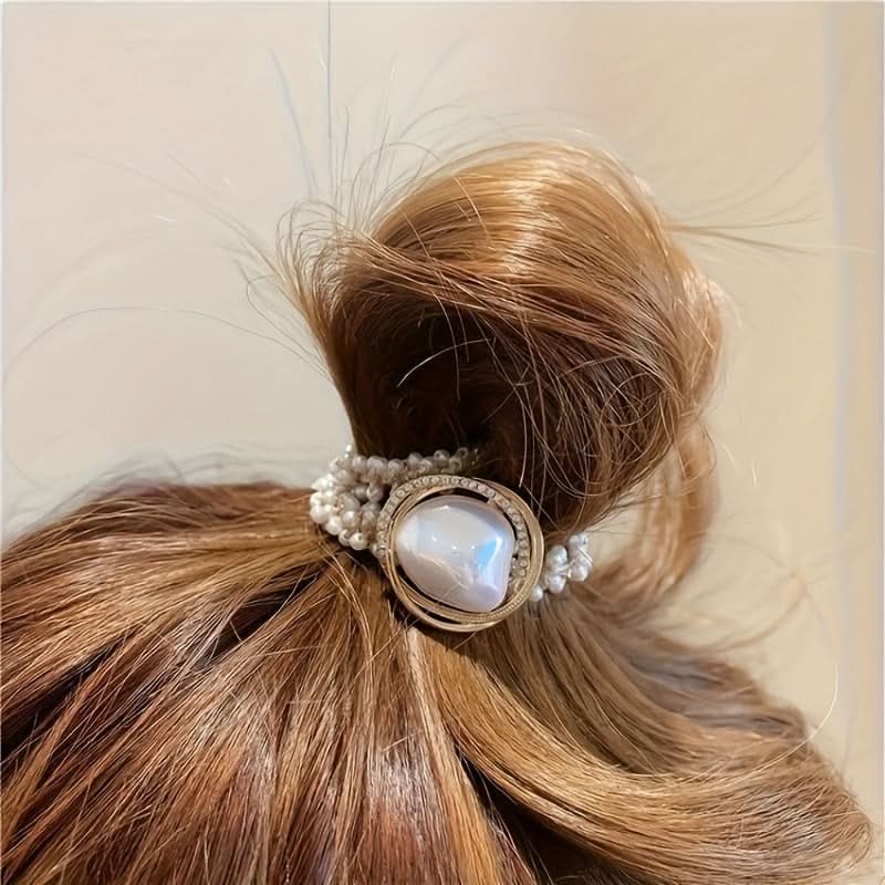Elegant Stretch Hair Loop Headband with Pearls