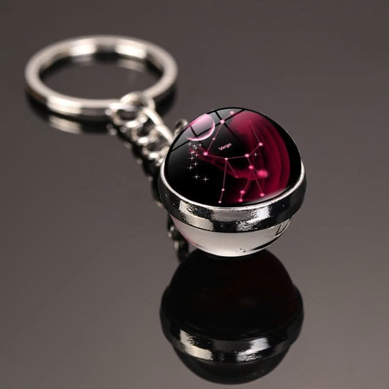 12 Constellations Luminous Car Keychain Pendant