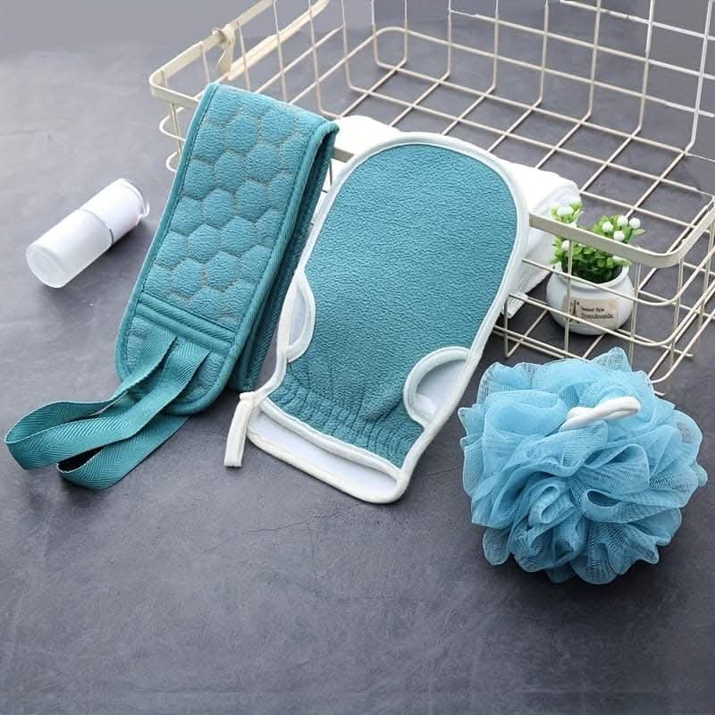 3-Piece Exfoliating Spa Bath Set – Smooth Skin