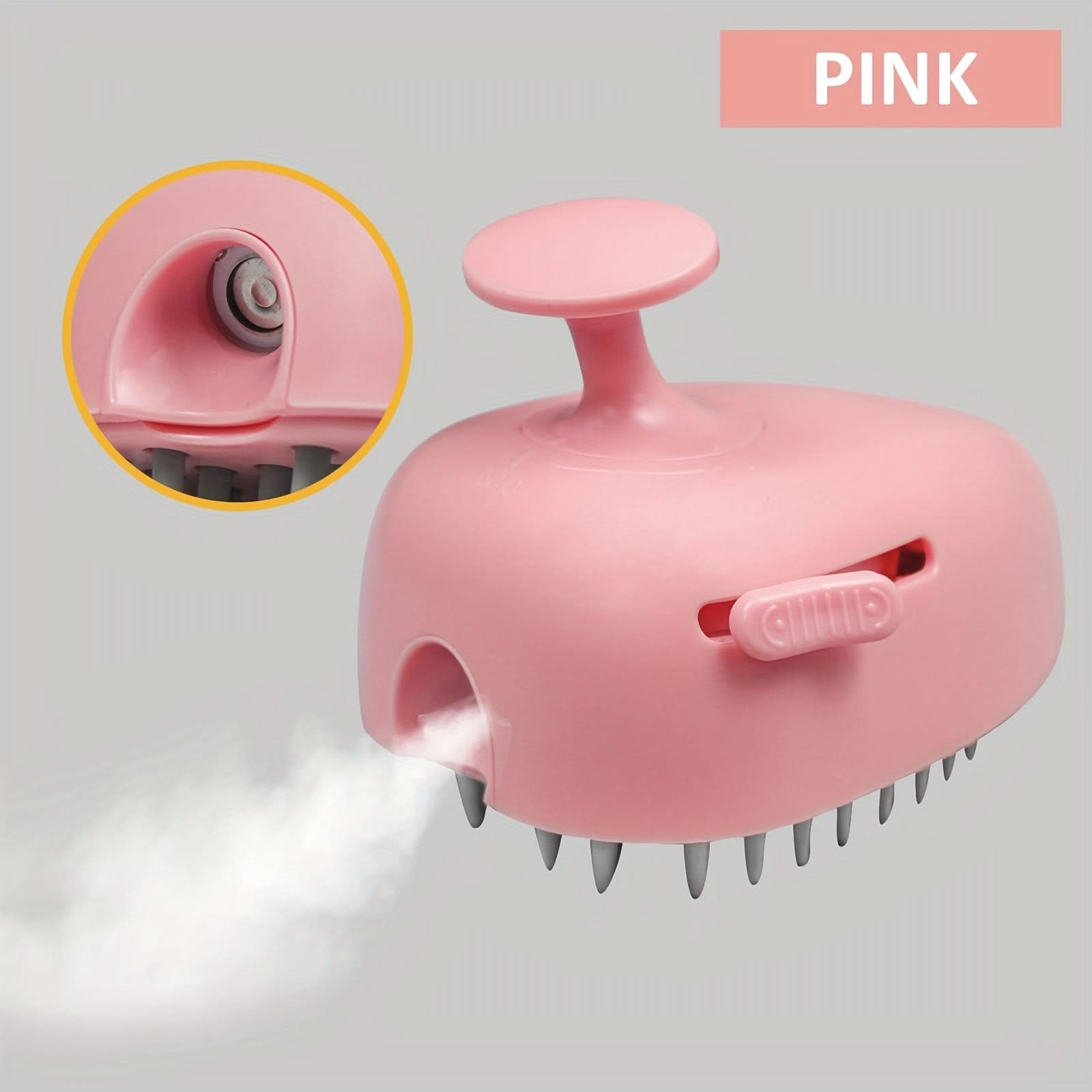 USB Rechargeable Pet Grooming Brush with Spray