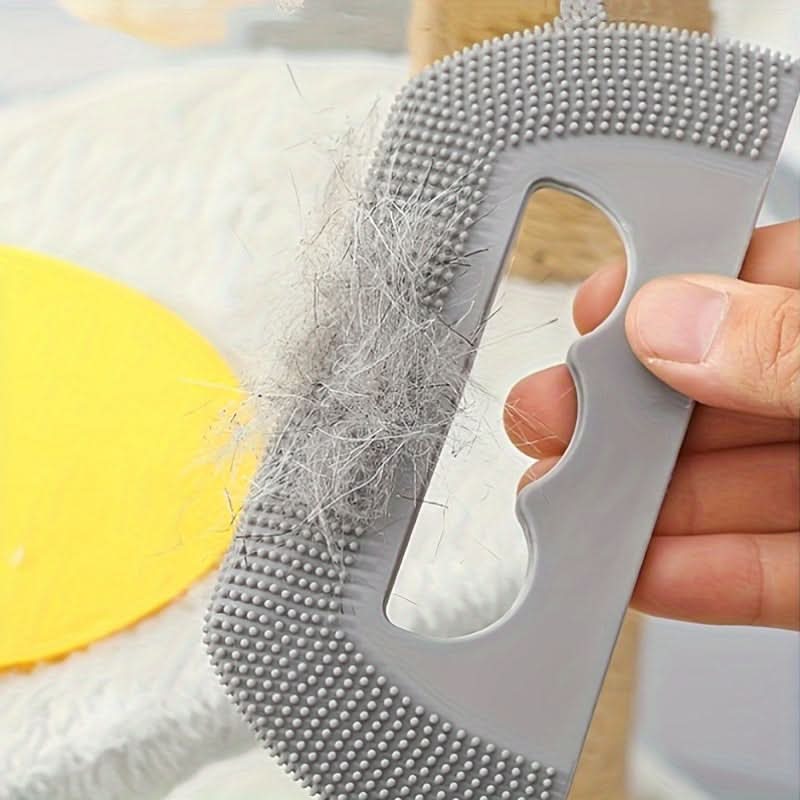 Easy-Clean Silicone Grooming Brush for Pets