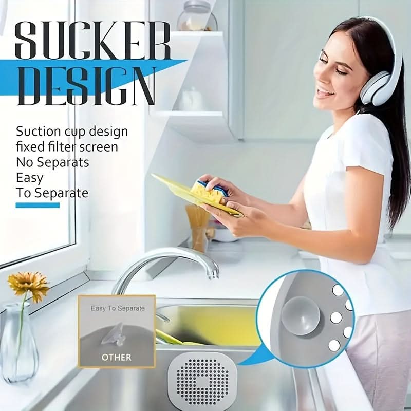 Universal Drain Filter Plug – Hair Catcher & Anti-Clog Technology for Sink