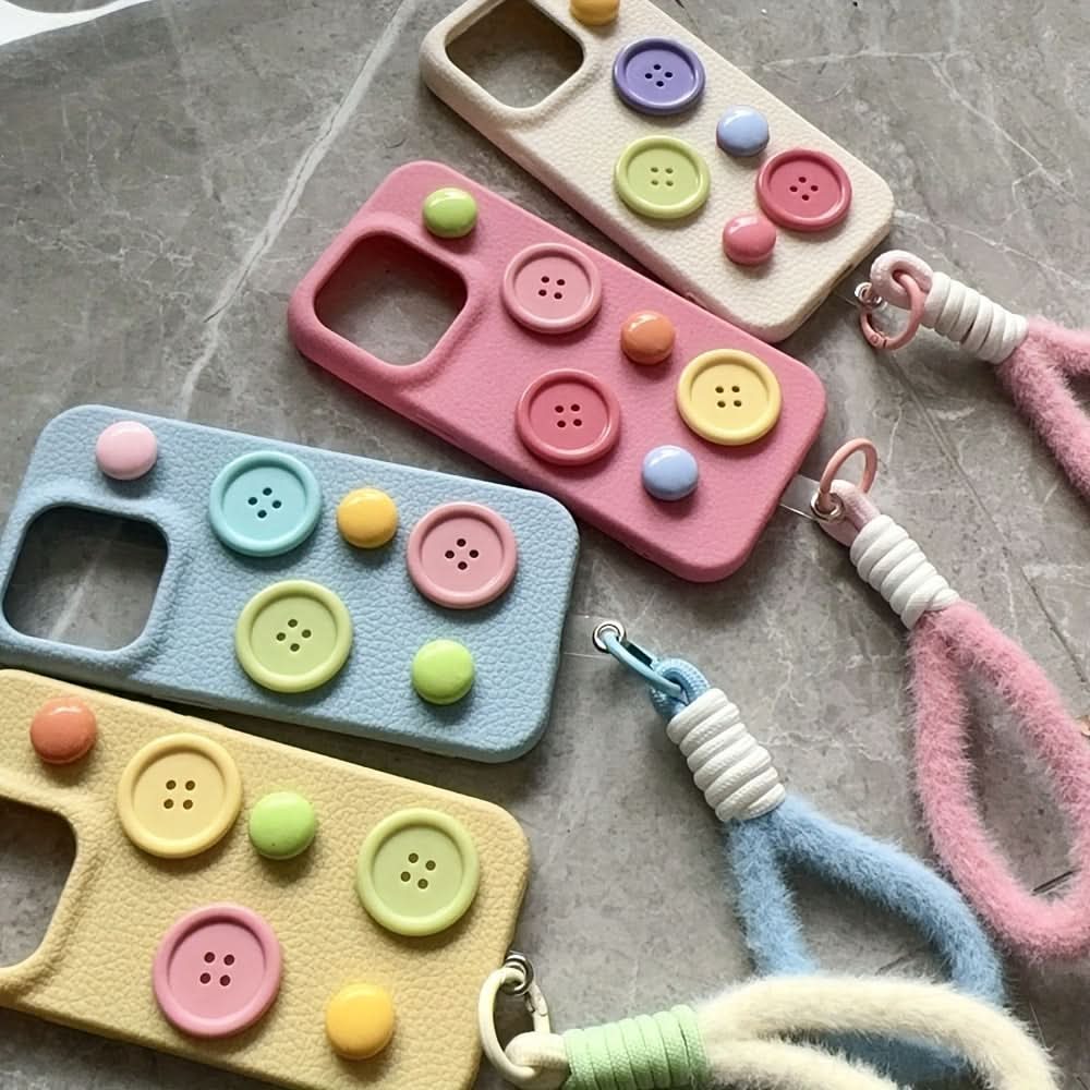 3D Plush Lanyard Phone Case