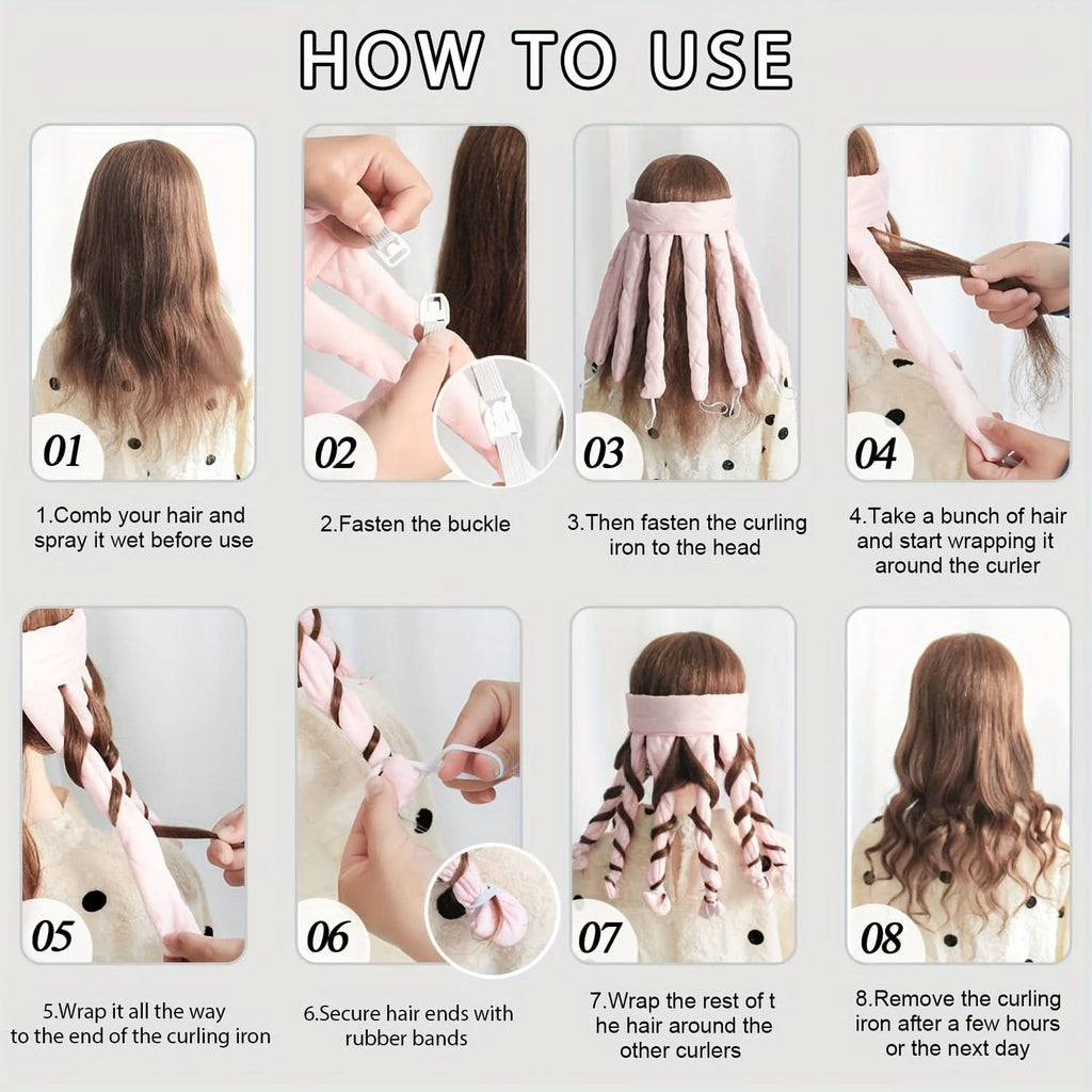 Octopus Heatless Hair Curler – Long-Lasting Curls | Comfortable & Easy to Use