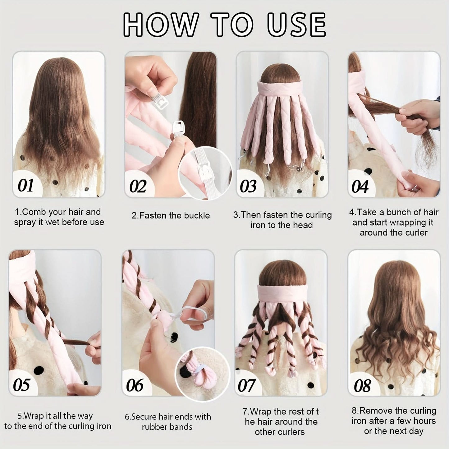 Octopus Heatless Hair Curler – Long-Lasting Curls | Comfortable & Easy to Use