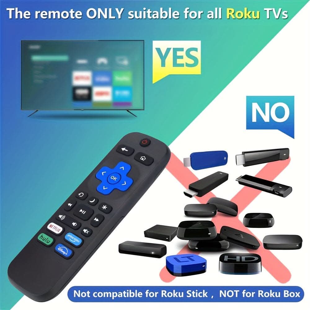 Universal Roku TV Remote for TCL & More