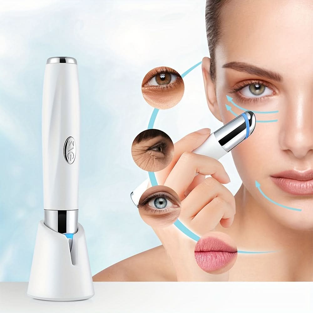 Revitalizing Eye Spa Wand - Rechargeable Heated Vibration Facial Massager