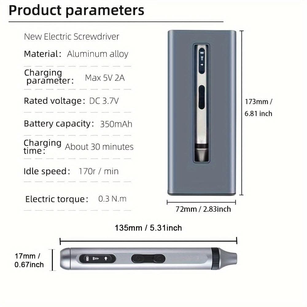 Precision Electric Screwdriver Set