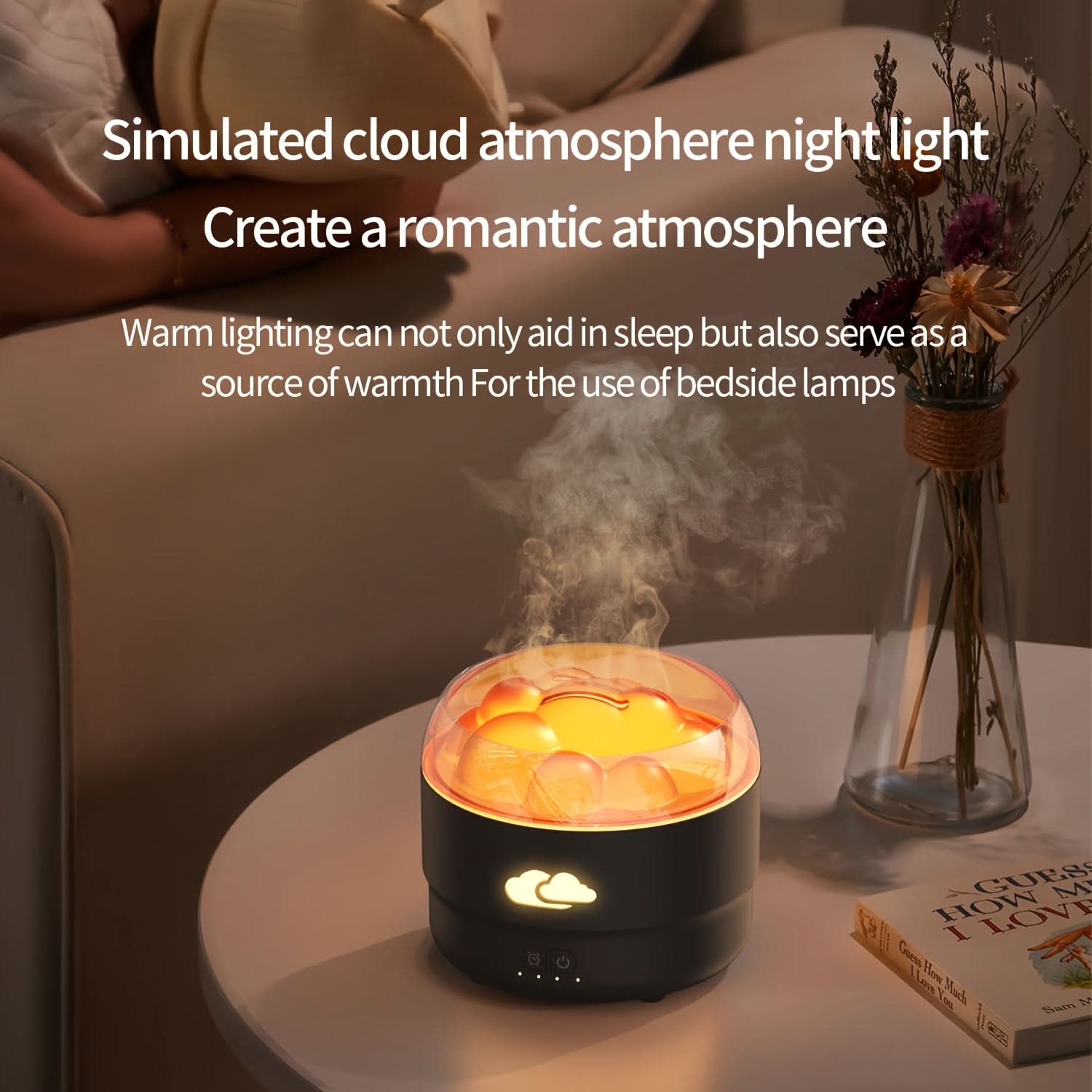 Portable USB Aromatherapy Humidifier with Nightlight & Timer