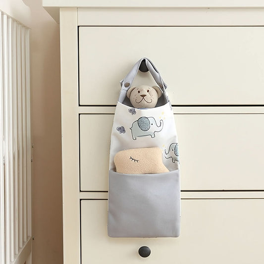 Small Elephant Diaper Storage Bag – Multifunctional Stroller Hanging Organizer