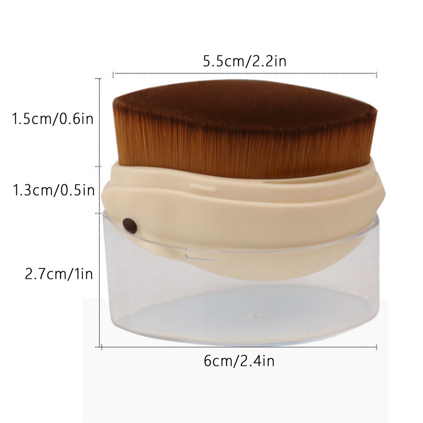 Cute Hamster Foundation Brush for Liquid, Powder & Cream