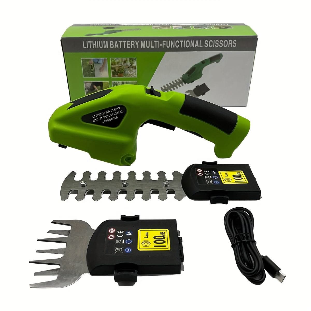 7.2V 2-in-1 Electric Handheld Hedge Trimmer & Pruning Shears