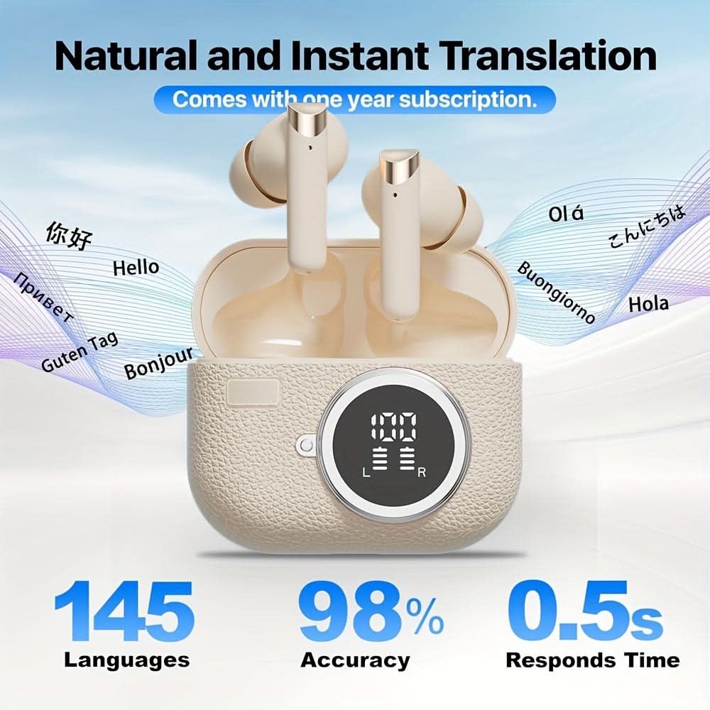 2025 Over-Ear Headphones with Real-Time Translation