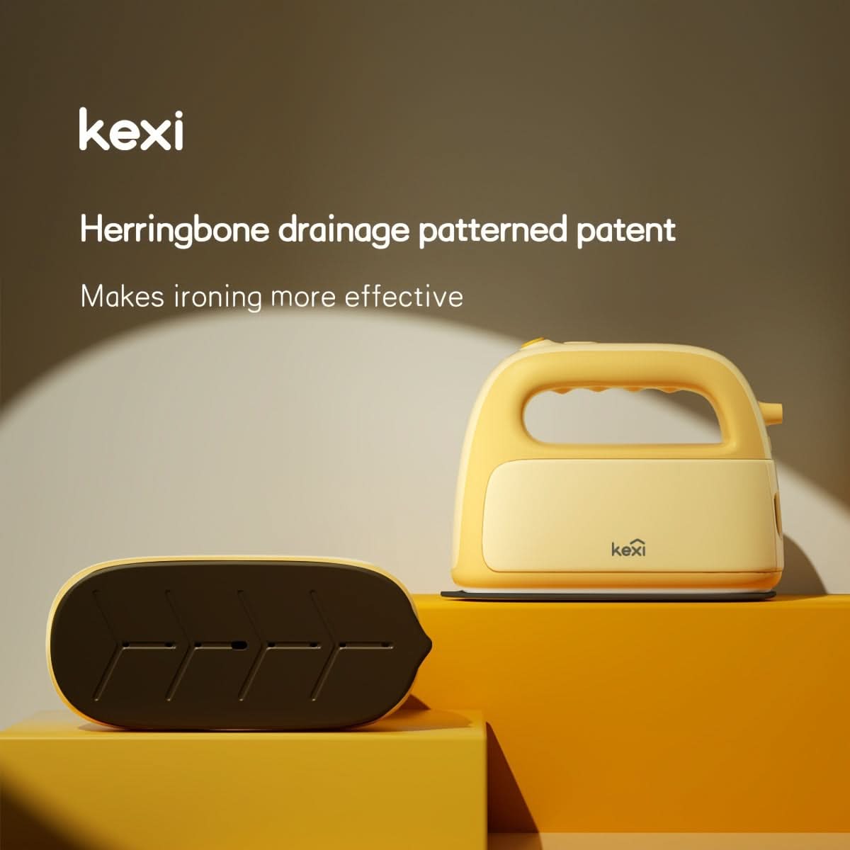 Portable Steam Iron for Clothes - Detachable Tank, Two-Speed