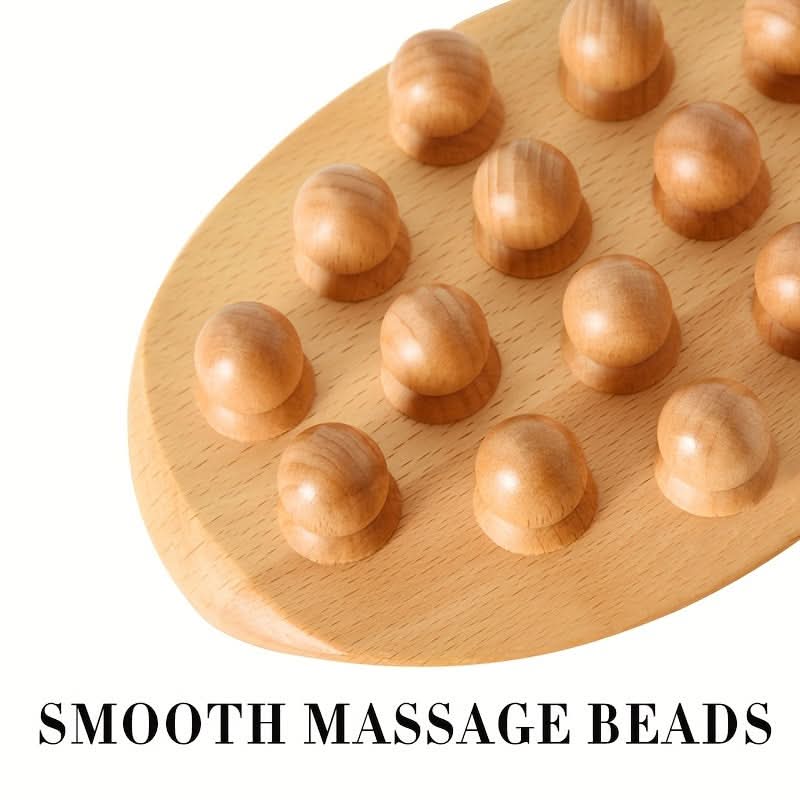 Wood Gua Sha Massage Sticks – 12 Bead Design