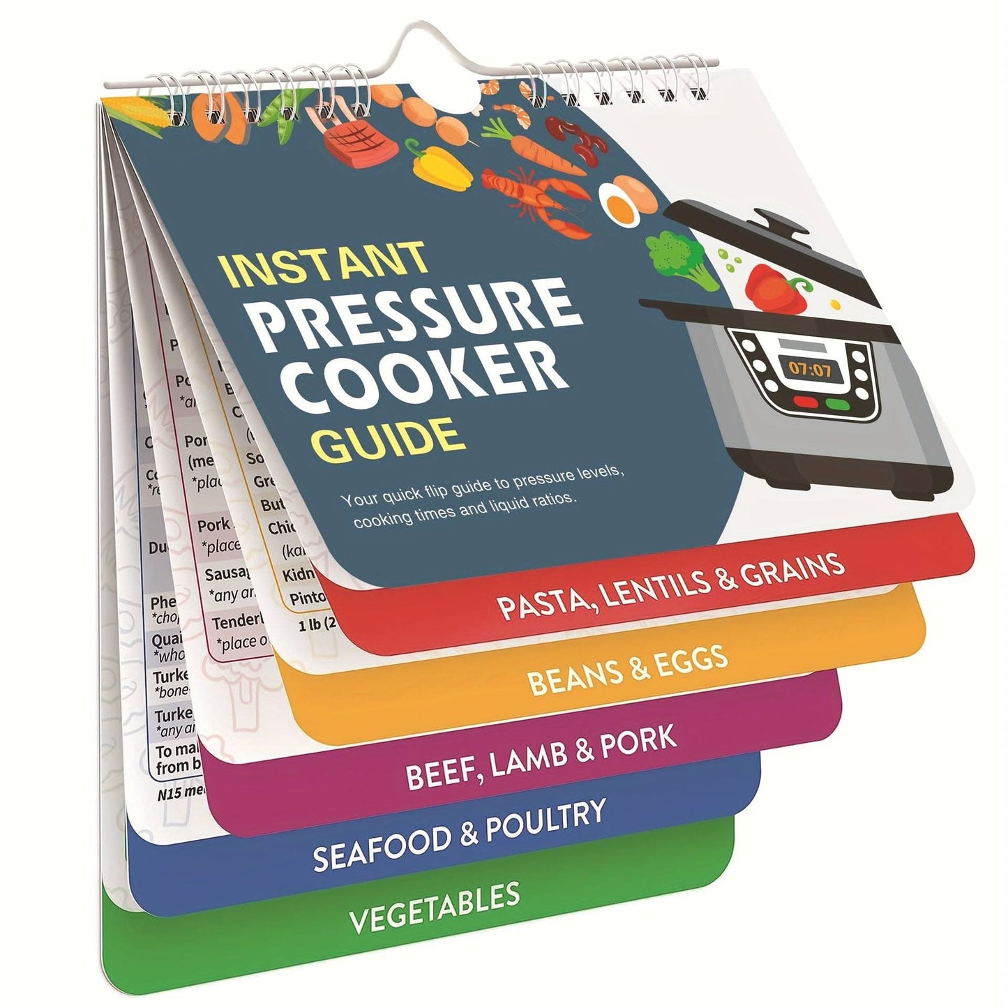 1pc Air Fryer Cheat Sheet Magnet - Cooking Times Chart & Guide