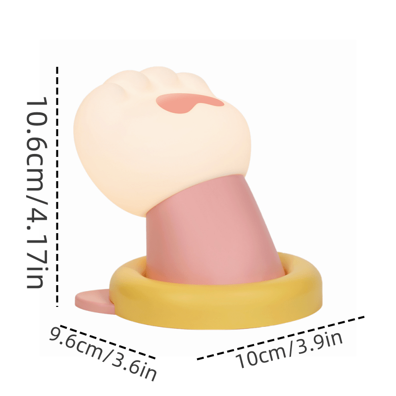 Rechargeable Pink Cat Paw Touch Sensor Lamp