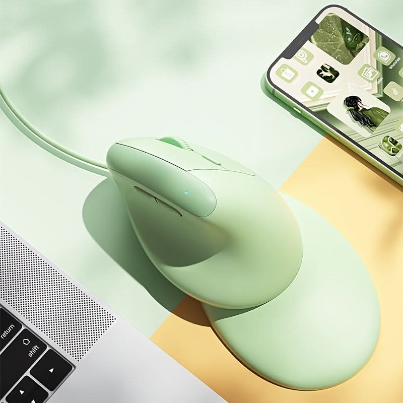 USB Vertical Ergonomic Wired Mouse - Right-Handed