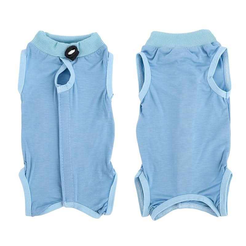 Anti-Lick Cat Recovery Suit – Soft, Elastic Post-Surgery Jumpsuit