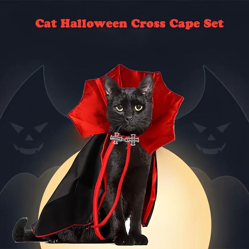 Vampire Pet Cape & Collar Set