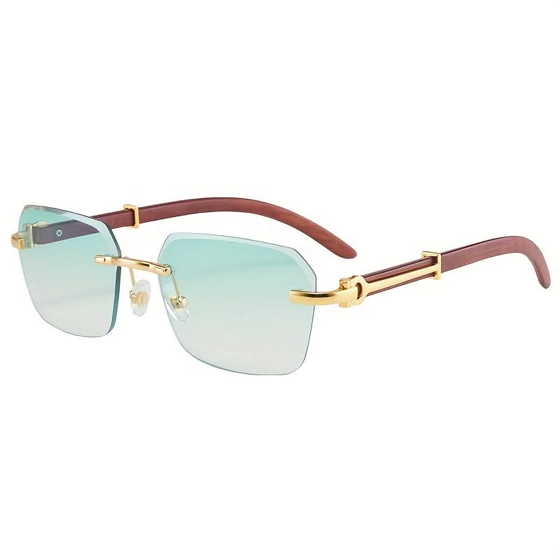 Chic Men's Frameless Square Glasses – Lightweight PC Lens