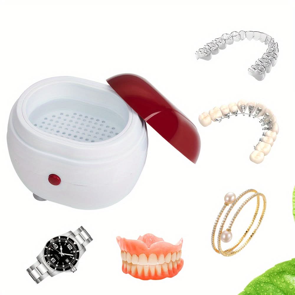 Portable Ultrasonic Denture Cleaner for Jewelry