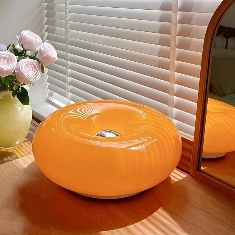 Orange Donut Touch Desk Lamp, USB Powered