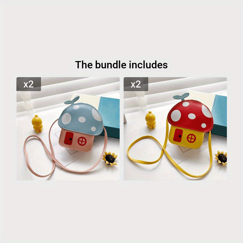 Mushroom-Shaped Crossbody Bag for Kids