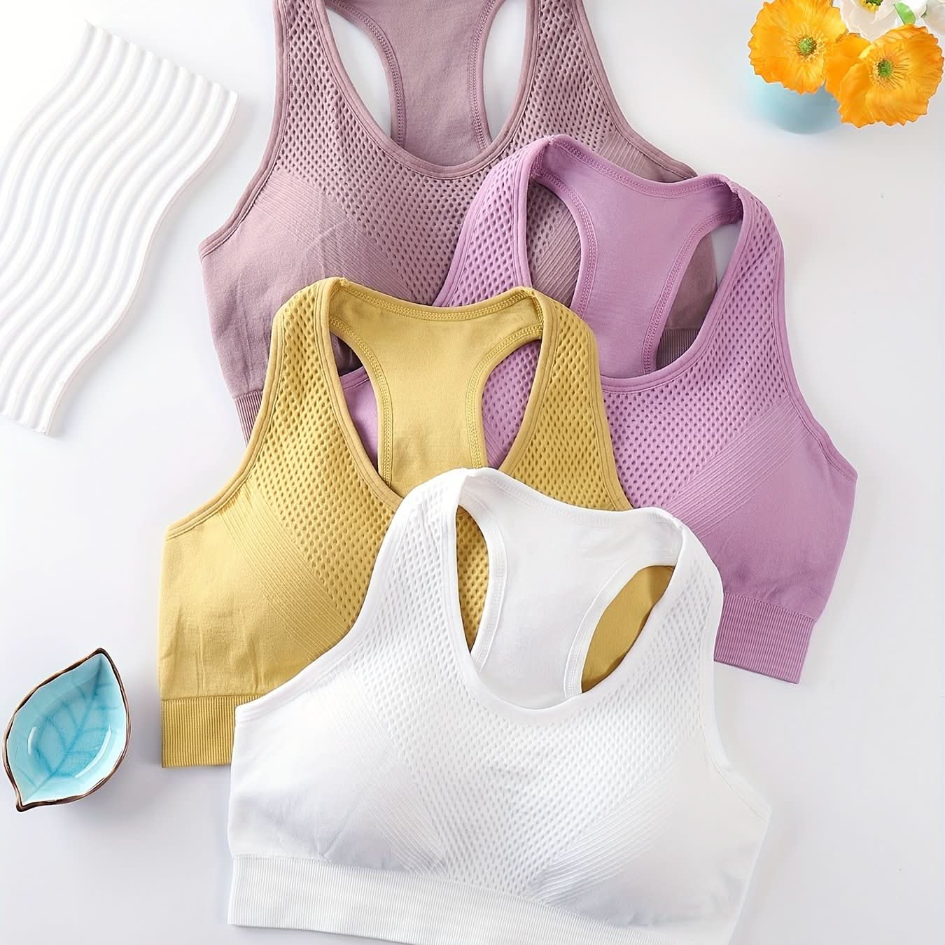 4-piece Pack Women’s Racerback Sports Bras