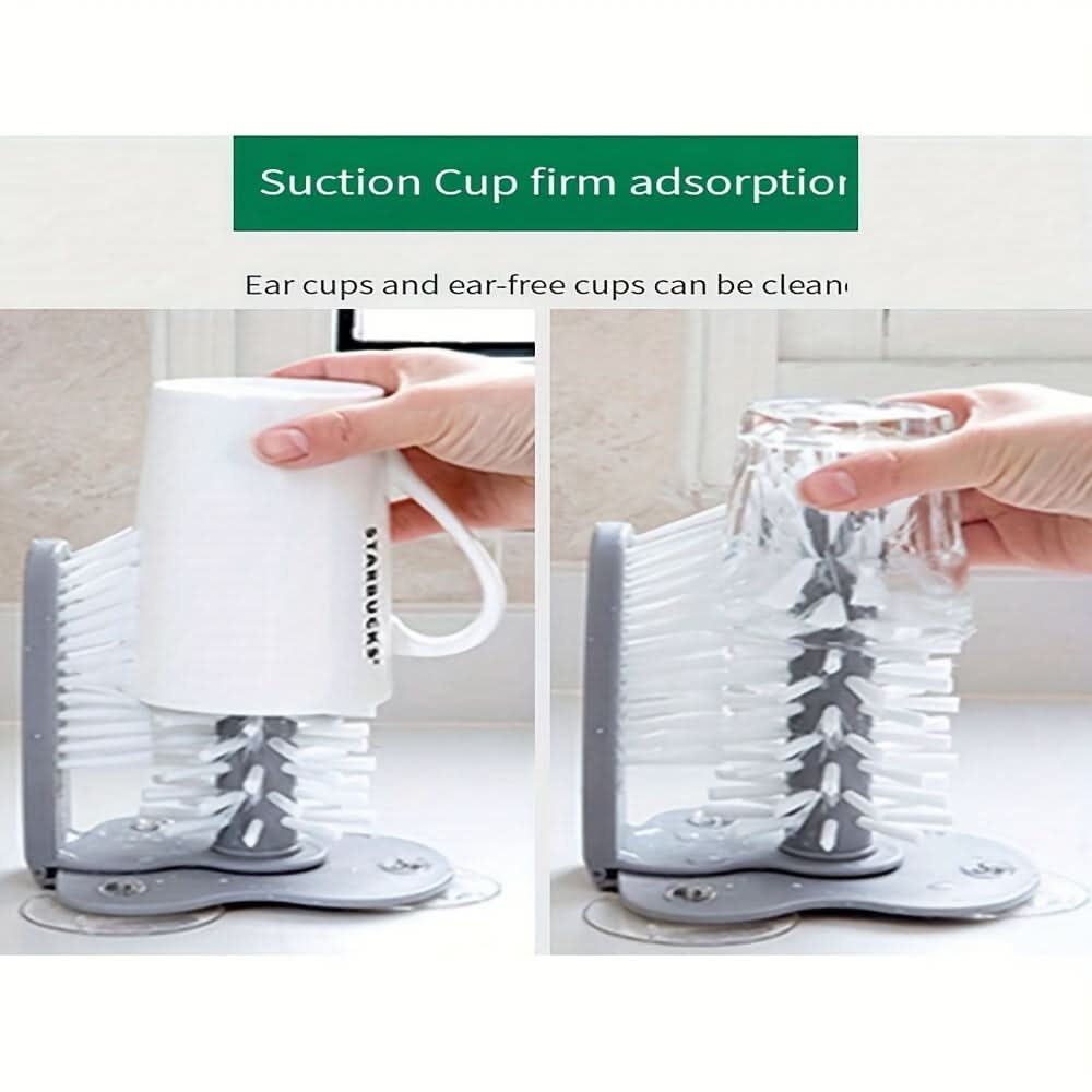 Wall-Mounted Cup & Bottle Cleaning Brush