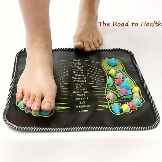 Colorful Stone Square Foot Massager Cushion