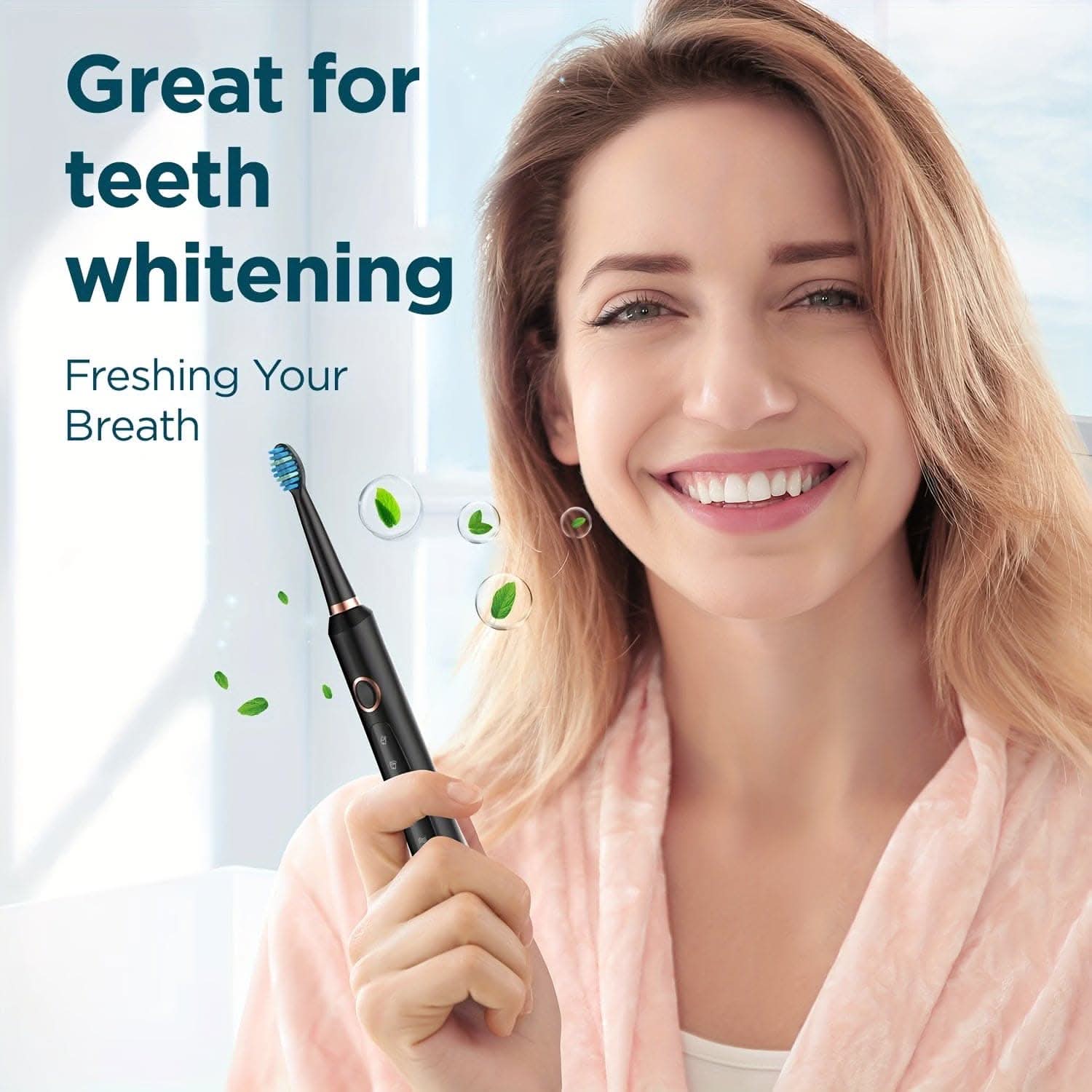 8-Brush-Head Electric Toothbrush for Adults