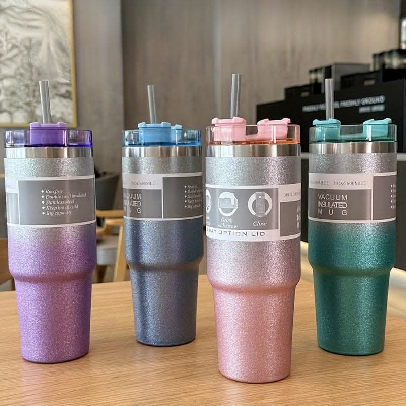 30 Oz Stainless Steel Insulated Bottle – Keeps Drinks Hot or Cold for Hours