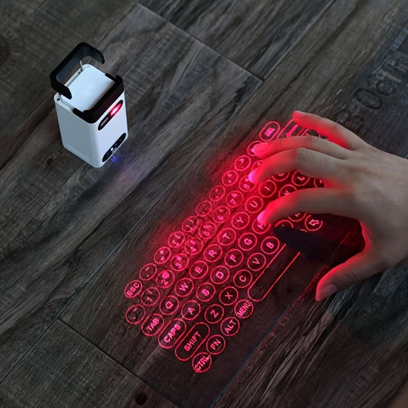Wireless Laser Projection Keyboard with Power Bank