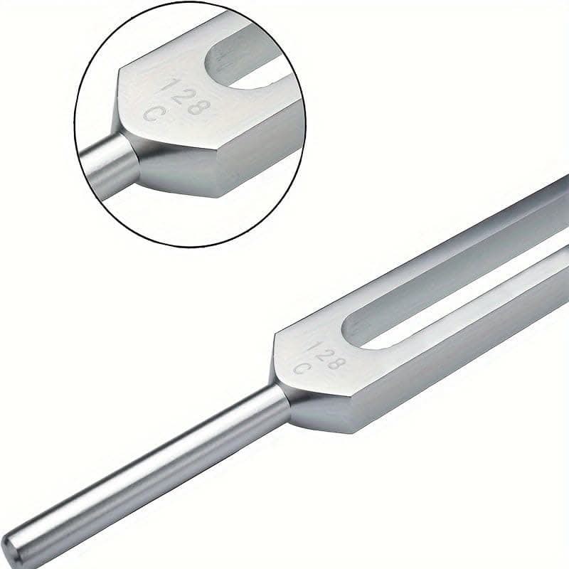 1 Set 128Hz Yoga Tuning Fork and Stick – Perfect for Meditation and Yoga