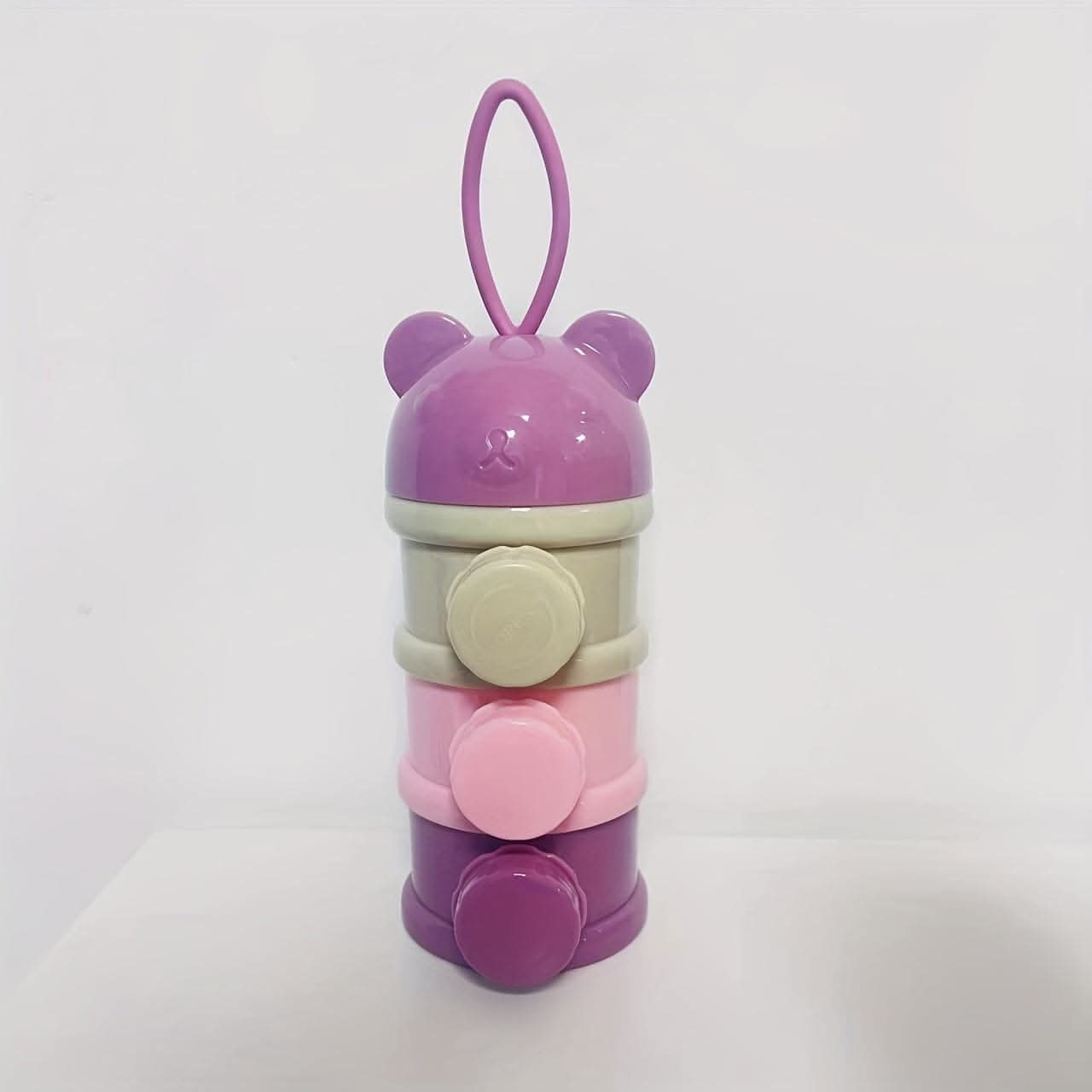 Formula Three-layer Four-layer Cartoon Bear Style Portable Box, Snack Food Container