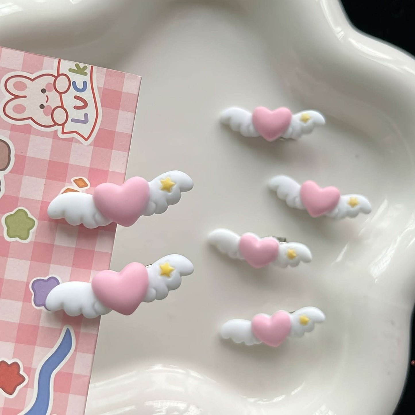 5-Pack Cute Mini Wing Pet Hair Clips
