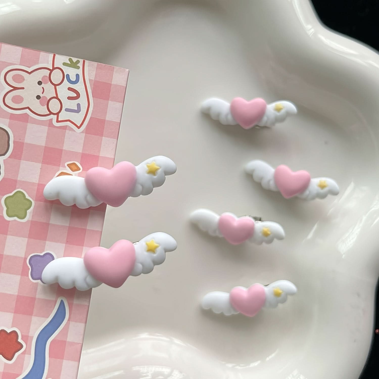 5-Pack Cute Mini Wing Pet Hair Clips