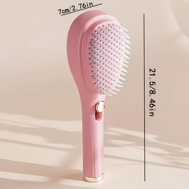 Anti-Static 360° Surround Hairbrush – Portable & Detachable Design
