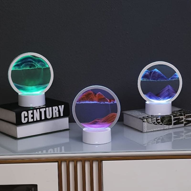 3D LED Moon Lamp with Stand – 16 Colors, Remote Control, USB Powered