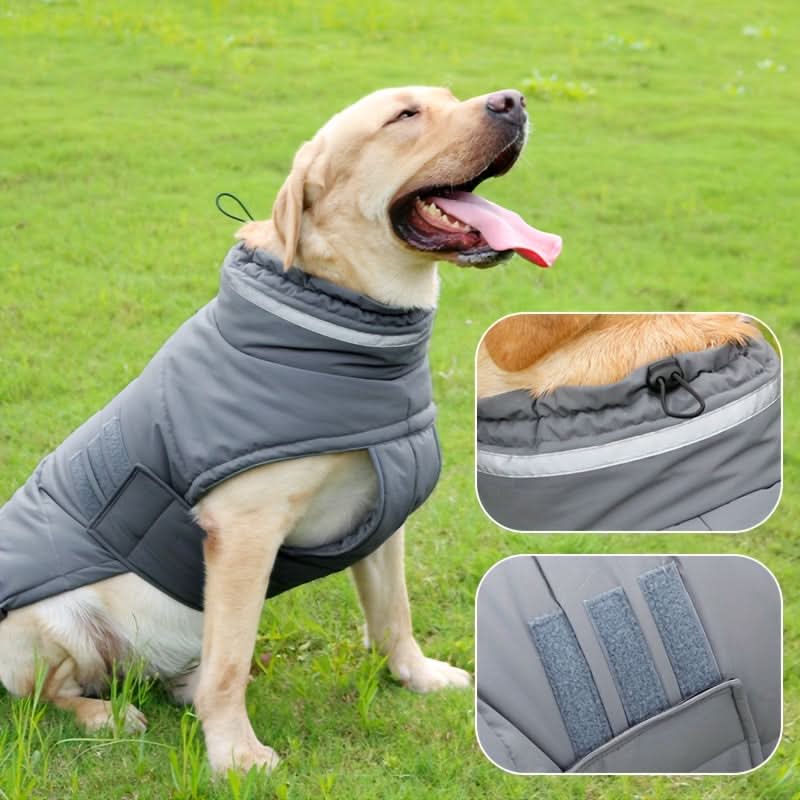 Waterproof Dog Winter Coat with Harness