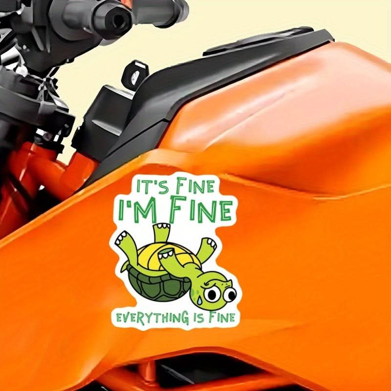 Turtle Stickers  – “I’m OK, Everything’s OK” Decals for Cars, Laptops & More