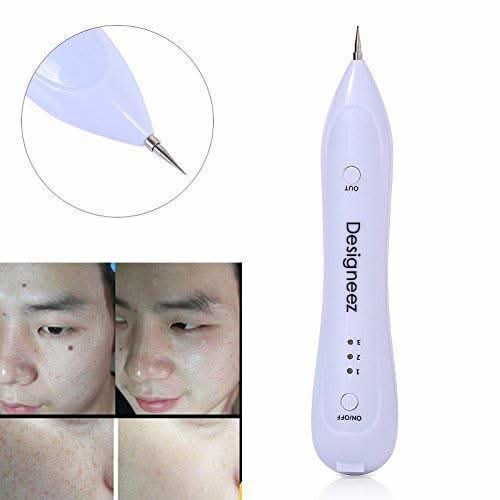 Designeez® Electric Freckle Skin Mole Dark Spot Remover Pen Skin Tag Remover Dark Spot Wart Speckle Tattoo Removal Pen Multi-Speed Adjustable