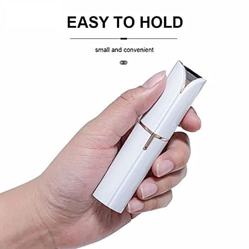 Facial Hair Remover for Women – Electric Painless, Portable, Battery-Powered (White) - Instant Delivery