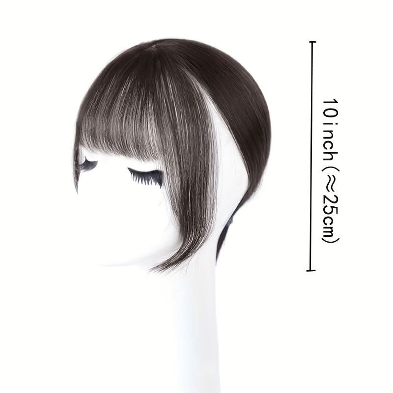 Elegant Clip-In Bangs – Natural Wispy 3D French Hairpiece