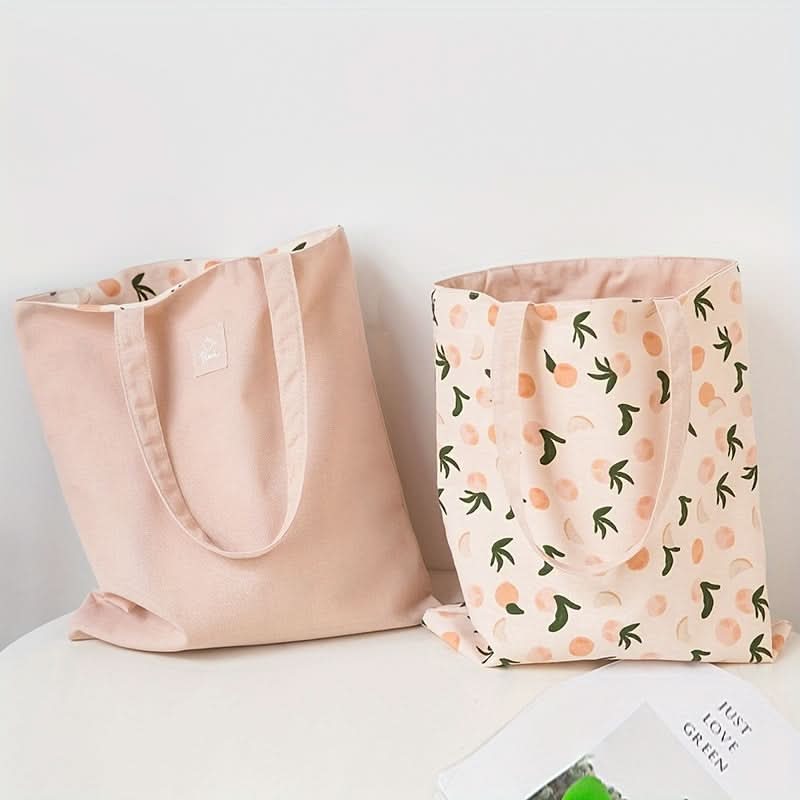Double-Sided Reusable Tote Bag – Lightweight Eco Carryall