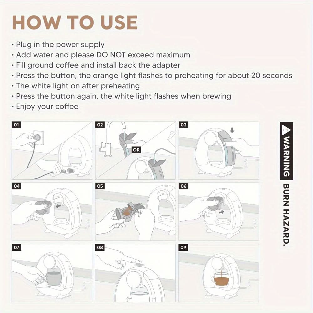 2-in-1 Single Serve Coffee & Tea Maker