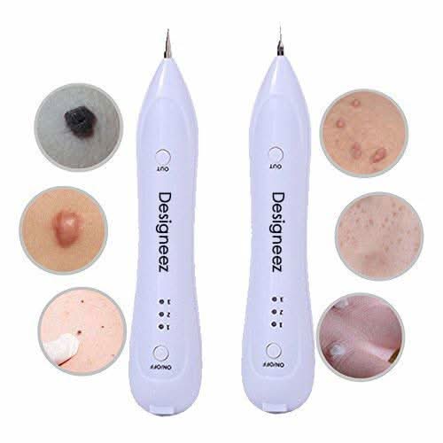 Designeez® Electric Freckle Skin Mole Dark Spot Remover Pen Skin Tag Remover Dark Spot Wart Speckle Tattoo Removal Pen Multi-Speed Adjustable