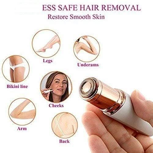 Facial Hair Remover for Women – Electric Painless, Portable, Battery-Powered (White) - Instant Delivery